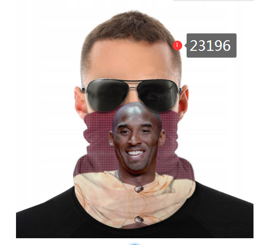 NBA 2021 Los Angeles Lakers #24 kobe bryant 23196 Dust mask with filter->nba dust mask->Sports Accessory